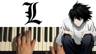 Death Note  Ls Theme Piano Tutorial Lesson [upl. by Ardnaed218]