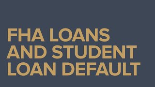 How to Clear CAIVRS With Defaulted Student Loans to Get an FHAVA Loan [upl. by Ameen]