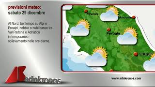 Il meteo di domani 29 dicembre [upl. by Tova]