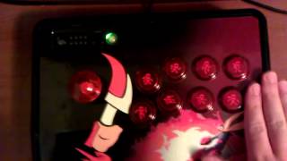 Proto Man Custom Arcade Stick with LED [upl. by Glinys263]