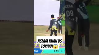 Aslam Khan vs tophan 😱🔥🔥shorts cricket indiancricket gullycricket [upl. by Donn515]