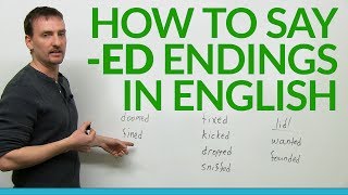 How to say ed endings in English [upl. by Sell412]