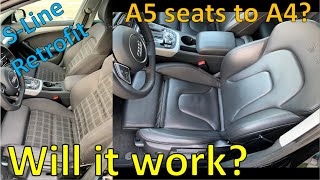 Audi SLine Leather Interior Retrofit  A4 B85 quattro  Part 1 [upl. by Glendon]