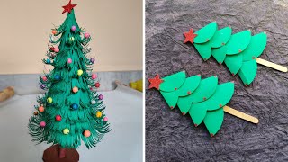 Paper Christmas Tree  DIY  How To Make a 3D Christmas Tree  Christmas Craft  Christmas Tree [upl. by Eanej790]