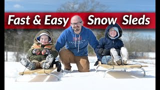 Make a Sled  DIY Snow Sled [upl. by Zacks]