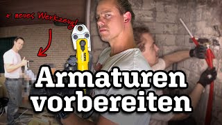 Wandscheiben für Duscharmatur montieren amp Aluverbundrohre verpressen  Aus ALT mach NEU Episode 8 [upl. by Rissa]