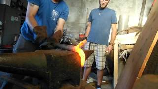 forging coppersmith stake anvil part 3 [upl. by Dyer]