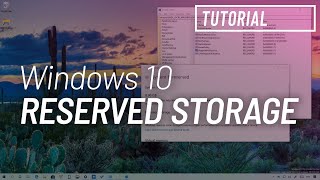 Windows 10 tutorial Enable Reserved Storage on version 1903 [upl. by Anne-Corinne923]