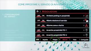 Configurazione del servizio Citroën Speedcam Alert v2 [upl. by Pat]