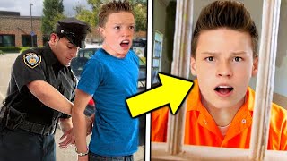 Ashton Myler GOT ARRESTED Ninja Kidz TV [upl. by Latona]