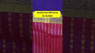 Diwali Saree collection  Dual Tone of Red and Blue Kanjivaram Silk Saree kanjivaramsaree silksari [upl. by Anaer886]