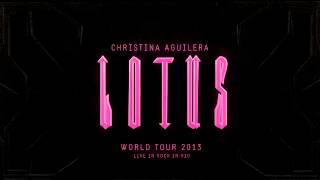 Christina Aguilera  Dynamite  Live from Lotus Tour [upl. by Enibas854]