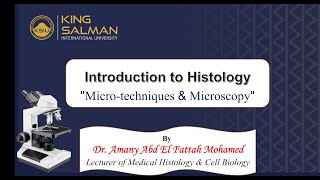 Microtechniques amp Microscopy Lecture [upl. by Arihday]