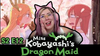 FINAL EPISODE  Miss Kobayashis Dragon Maid S2 E12 REACTION  Zamber Reacts [upl. by Karie]