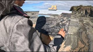 Biddles Beach Plein Air Painting [upl. by Kirat]