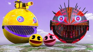 Pacman vs Robot Monsters Compilation 5 [upl. by Airam]