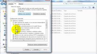 Como mostrar archivos y carpetas ocultos en Windows 7 [upl. by Gilead]