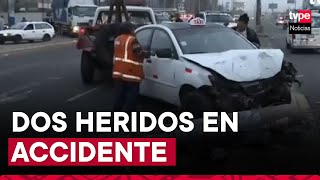 Santa Anita accidente vehicular dejó dos heridos [upl. by Agamemnon138]