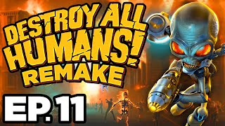 💥 ⚛️ 💥 QUANTUM DECONSTRUCTOR SAUCER WEAPON  Destroy All Humans Remake Ep11 Gameplay Lets Play [upl. by Grannie]