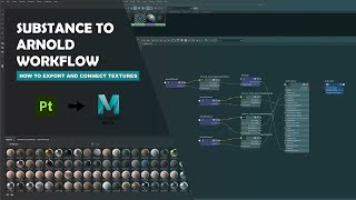 Substance Painter to Arnold workflow  How to export and connect textures [upl. by Sissie]