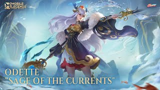 New Skin  Odette quotSage of the Currentsquot  Mobile Legends Bang Bang [upl. by Ramahs]