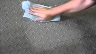 Cleaning  Garage Floor Tiles by hand [upl. by Sparky]