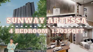 Sunway Artessa Type B 1303sqft Showroom  KL Wangsa Maju Freehold Condo 500M LRT [upl. by Roth]