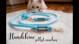 Hundeleine selbst herstellen  Dog Leash  Leinen  Tutorial  DIY  Japanspitz Yuki [upl. by Bortman]