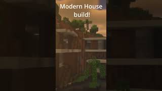 Cliffside Modern Mansion simplebuild minecraft minecraftmansionbuild minecraftbuilding [upl. by Kcaz]