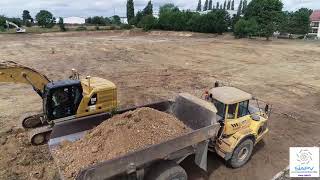 Vidéo des 1ers coups de pelle du terrassement du futur Pôle Aquatique de Longwy  190719 [upl. by Asteria]