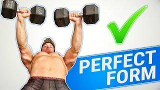 How To Dumbbell Bench Press  3 GOLDEN RULES [upl. by Aleyam149]