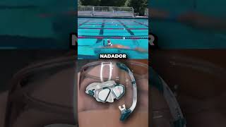 Nadador olimpico con un vaso de leche en la cabeza sin que se caiga 🏊🏻🤔 Shorts [upl. by Anilatak]