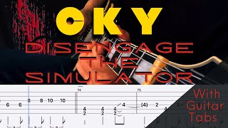 CKY Disengage The Simulator Cover Guitar Tabs On Screen [upl. by Veronique]