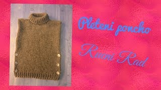 Pleteni poncho Pulover [upl. by Val]