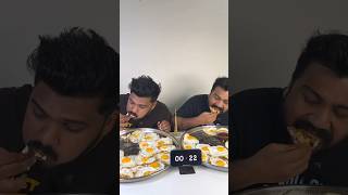 50 POACH EGGS EATING CHALLENGE😱 50 SUNNY SIDE UP EGGS EATING COMPETITION🔥shorts eating foodie [upl. by Dnomsad]