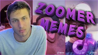 REACTING TO ZOOMER MEMES NOT FUNNY DIDNT LAUGH [upl. by Nytsud790]