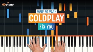 How to Play quotFix Youquot by Coldplay  HDpiano Part 1 Piano Tutorial [upl. by Enitsirt]