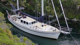 Yacht Windora in the Magellan Strait [upl. by Ayokal]