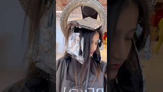 🔥😍 Hair Colouring After 2 YEARS 💇‍♀️ ytshorts haircolour colouring salon hair brownhair [upl. by Nash871]