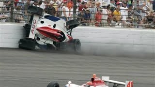 Worst Crashes from each Indianapolis 500 weekend 19952023 [upl. by Yerrot]