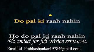 Bechara Dil Kya Kare  Karaoke with Lyrics  demo [upl. by Hayidah921]