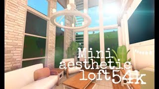 Roblox bloxburg  Mini Loft House 54k  House Build [upl. by Nonregla]