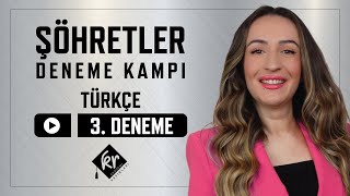 ŞÖHRETLER KARMASI DENEME KAMPI  3DENEME 2024YKS 2024TYT [upl. by Krigsman]