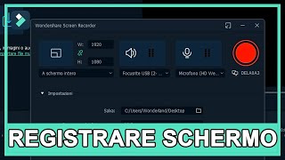 Come Registrare Schermo e Webcam in Filmora 11  Wondershare Filmora Tutorial [upl. by Earl685]