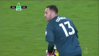 David Ospina vs Everton 03022018 HD [upl. by Reuben]