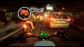 NIGHT RIDE  Riding my motorcycle through ONGC road  DEHRADUN  SANZEE  Harley Davidson iron883 [upl. by Nitsirhc]