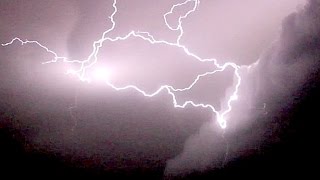 mega Gewitter mittendrin super Blitze ohne Ende [upl. by Noryak]