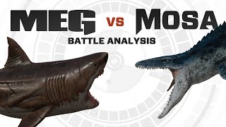 The MEG vs InGens Mosasaurus  Battle FACEOFF Analysis [upl. by Seadon365]