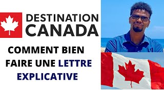 LETTRE EXPLICATIVES VISA VISITEUR CANADA [upl. by Kondon]