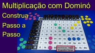 Faça o Jogo da Multiplicação com Dominó  Passo a Passo [upl. by Gall]